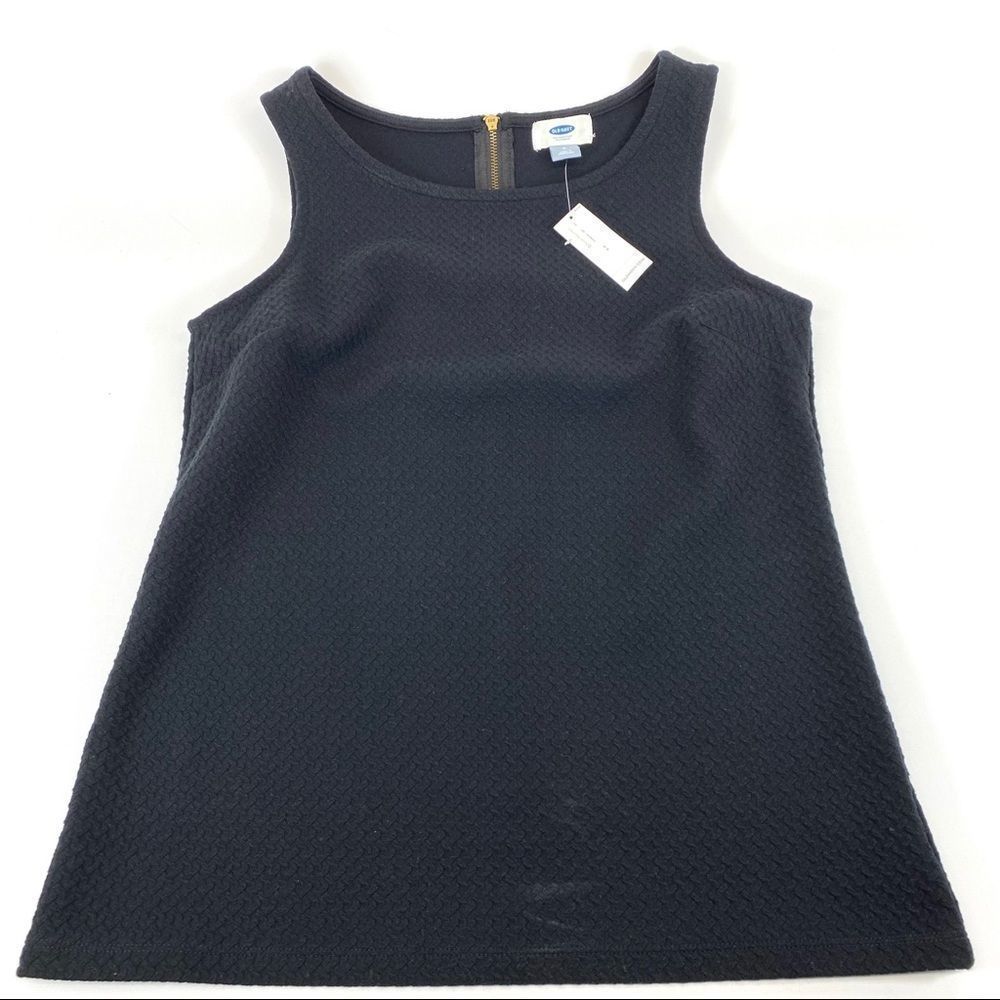 Black textured shell with back zip NWT - S - Picture 3 of 10
